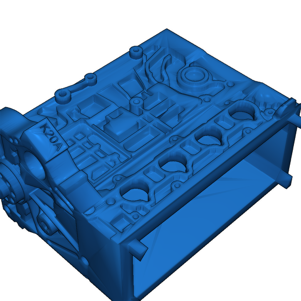 3D-модель двигателя Honda K20A