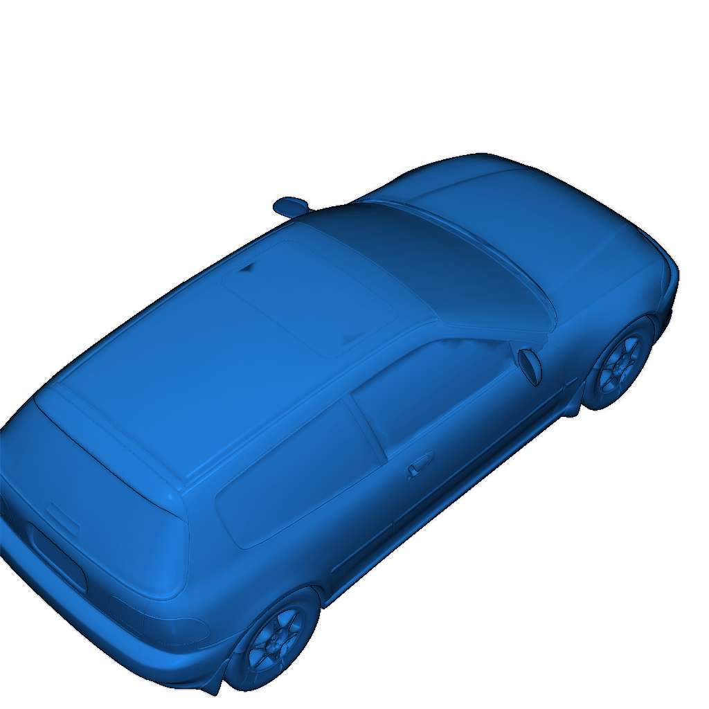 Репликасная модель Honda Civic EG6 (масштаб 1/1000)