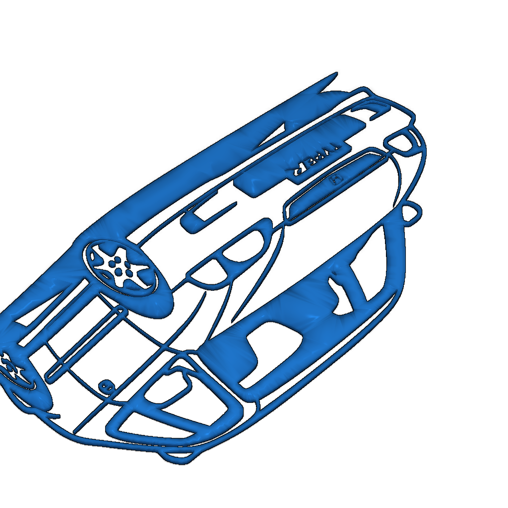 Шаблон 2D-арт Honda Civic Type R EK9