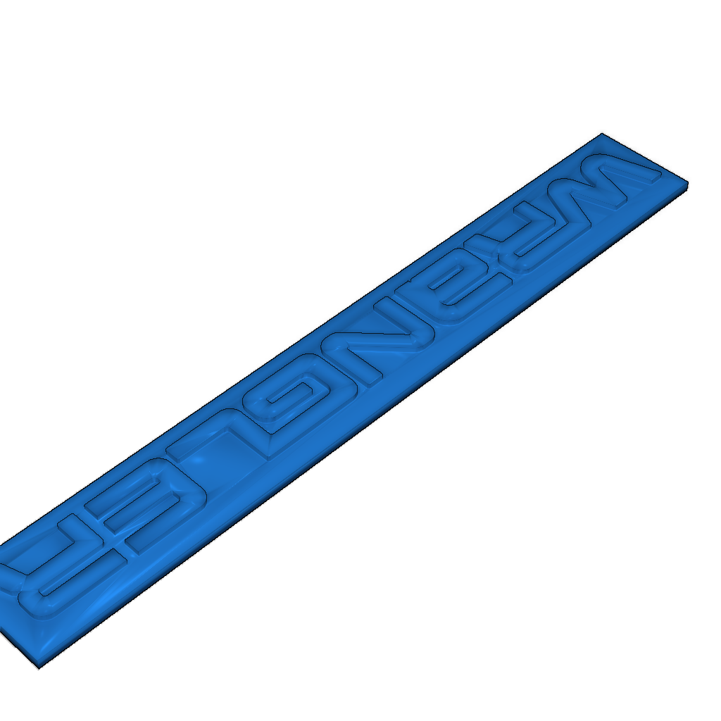 Эмблема Wrangler для ранних YJ (86-90) Jeep