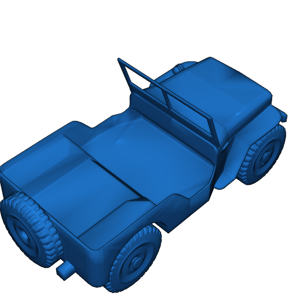 3D Модель Джипа Виллиса