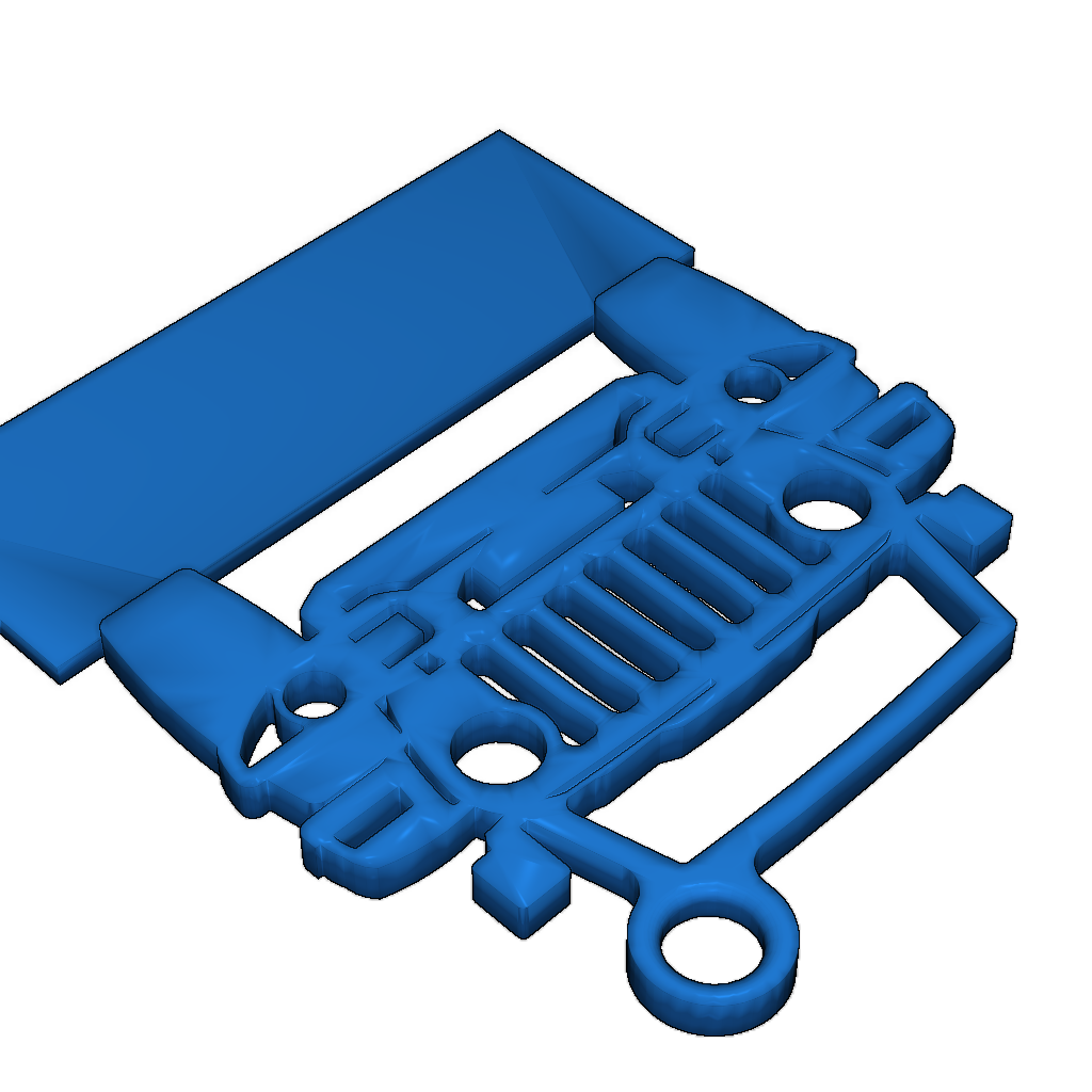 Брелок JEEP с местом для имени