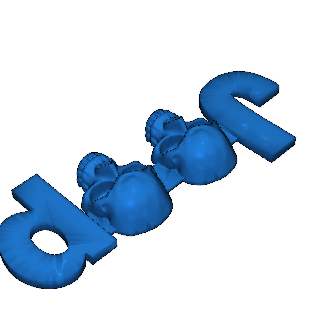 Модель 3D логотипа Punisher Jeep