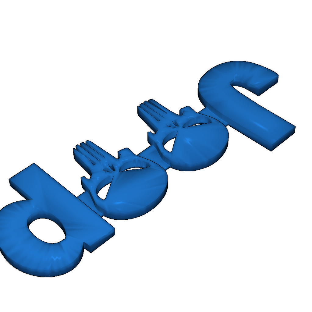 Модель 3D логотипа Punisher Jeep