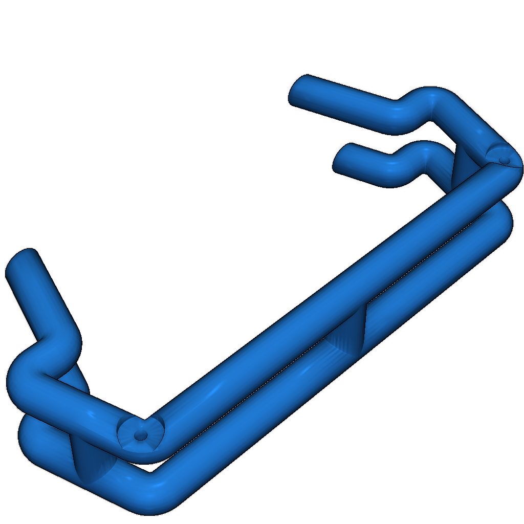 Роликовая балка для кузова Proline Jeep Comanche, установленного на RC Crawler SCX10-2