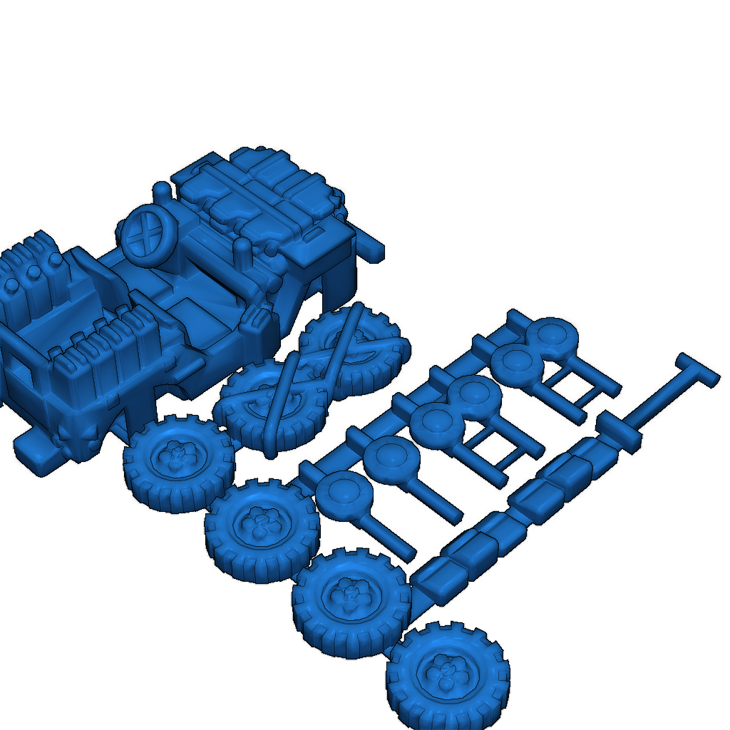 3D-модель SAS/LRDG джипа