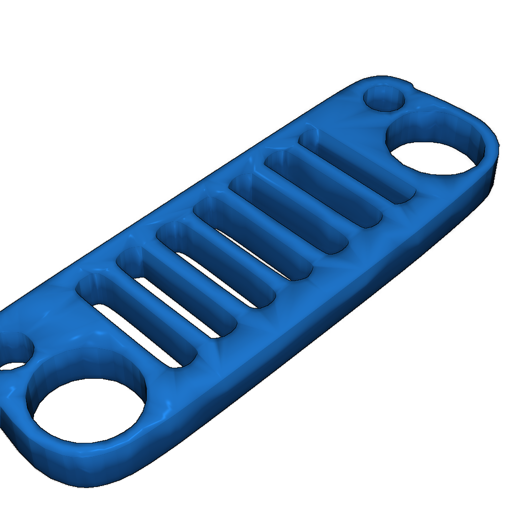 3D-модель решётки Jeep Wrangler JK