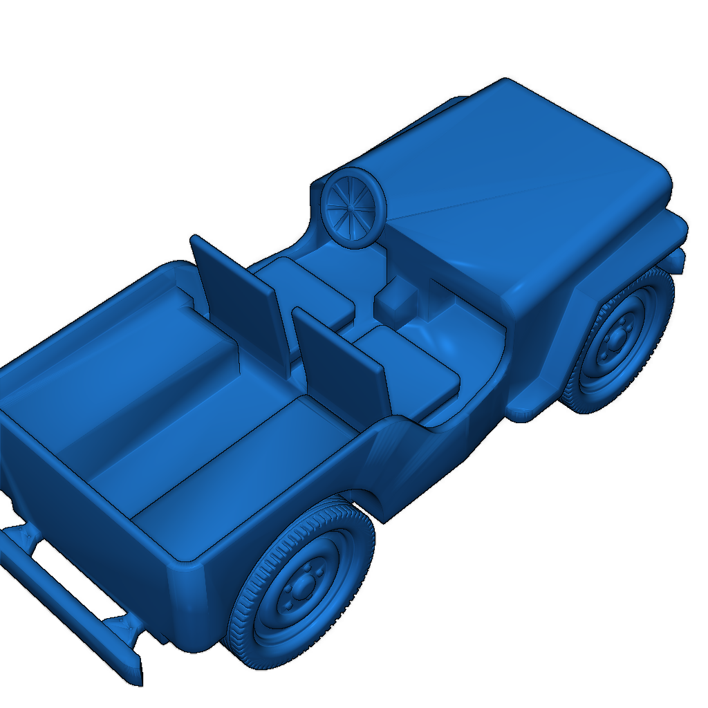 Пакет внедорожников Willys Jeep ВМВ в масштабе 1:100 (Flames of War)