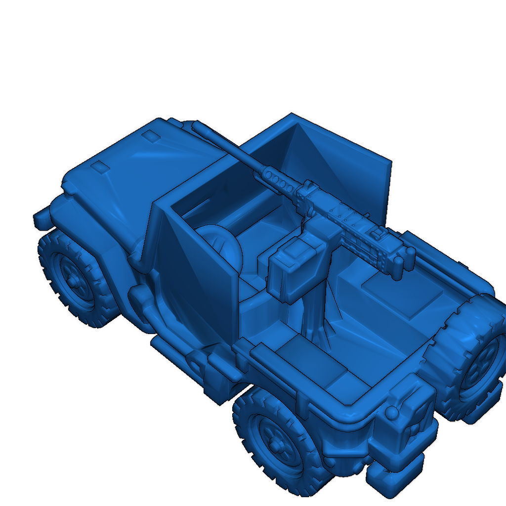 Джип с 50 мм пулеметом