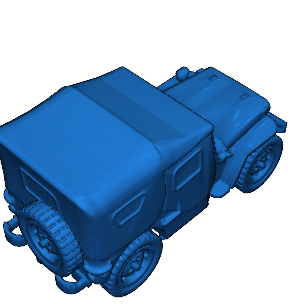 Джип 1/100 масштаба с мягким верхом