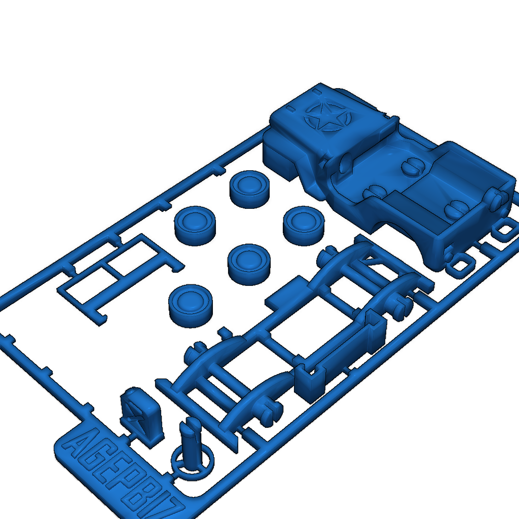 Набор игрушек для 3D-печати в масштабе 1:64