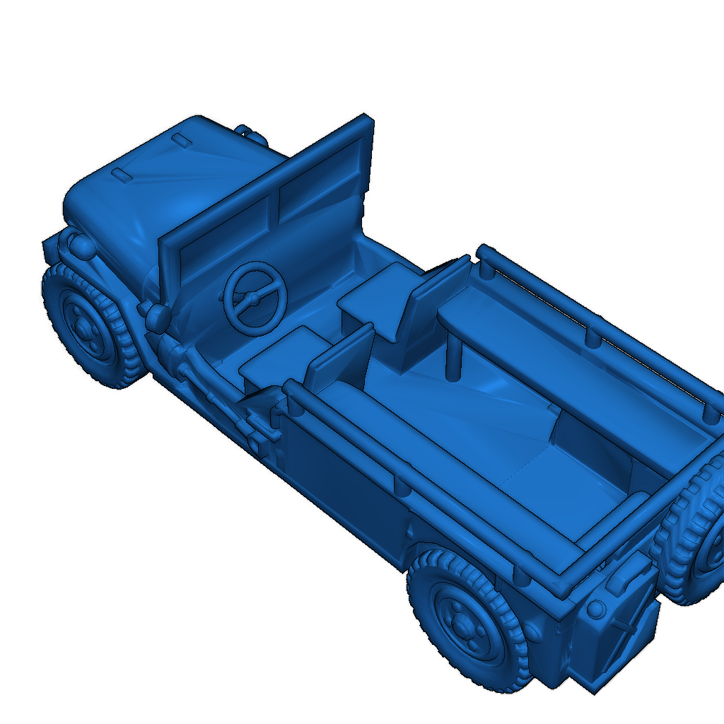 Модель Джипа с мягким верхом в масштабе 1:87