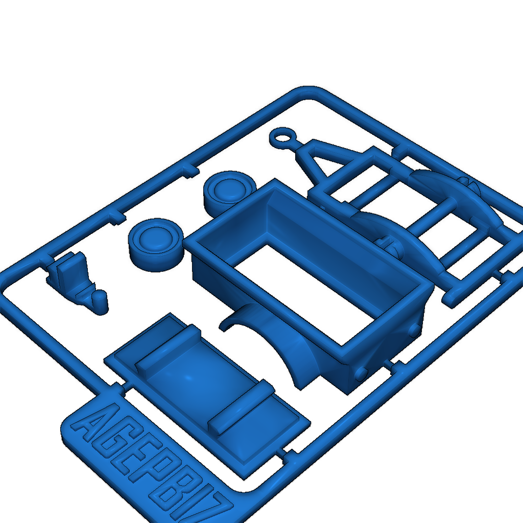 3D-модель: Набор карточки для печати 1:64