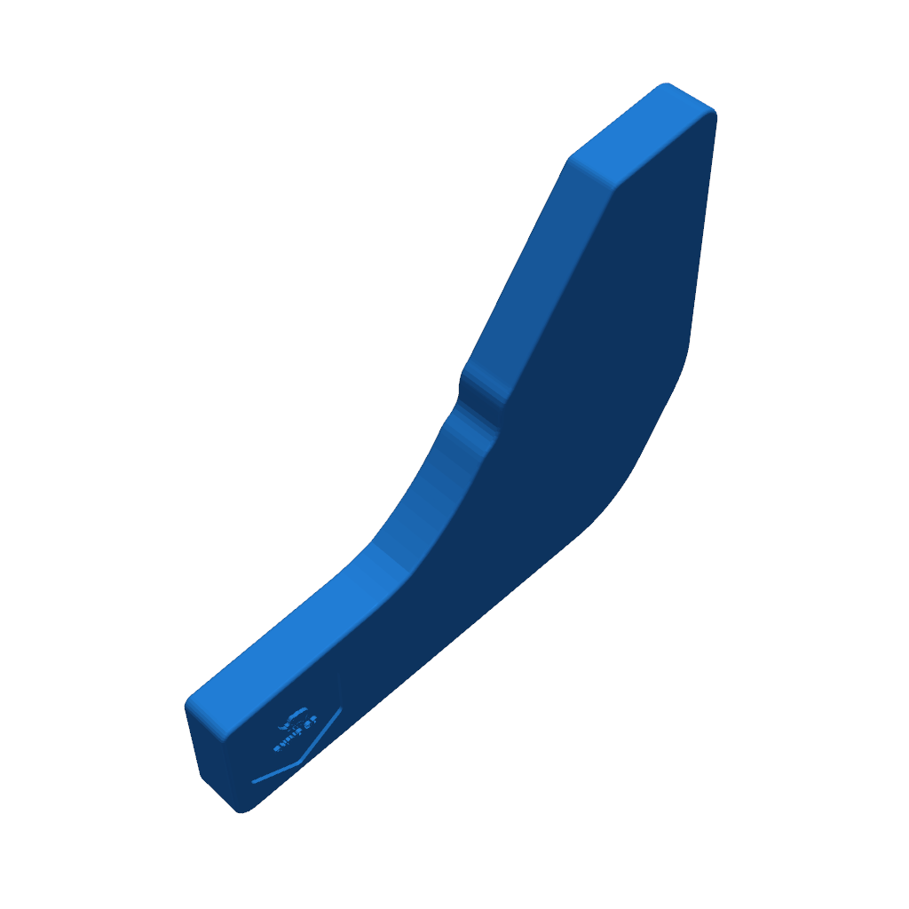 3D-модель диффузорного лопастя для Volkswagen Golf GTI MK7