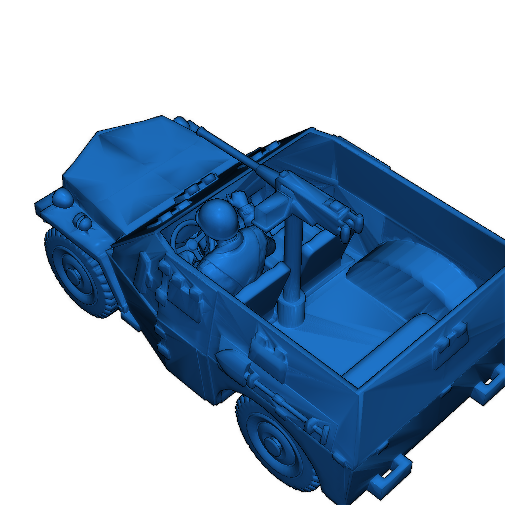 Бронированный прототип вездехода Willys BT25E3