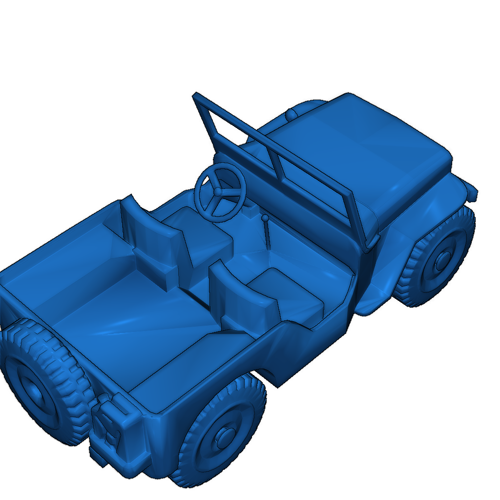 3D-модель автомобиля в масштабе 1:87