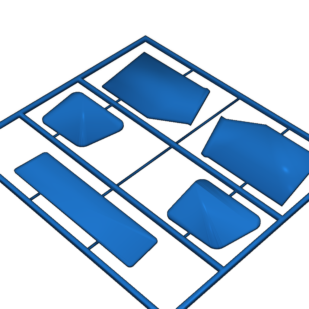 Детальный 3D-печатаемый набор Jeep Wrangler Sahara в масштабе 1:20