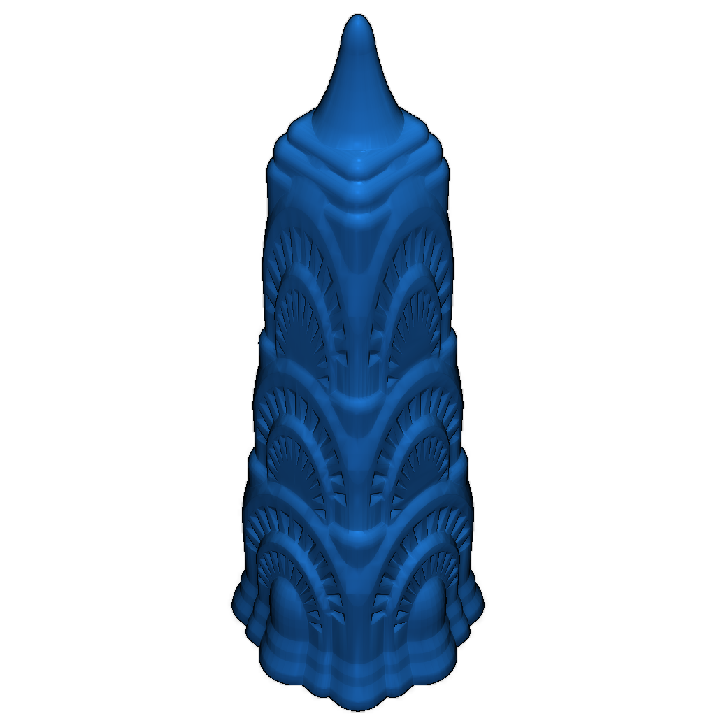 Декоративная башня, вдохновленная зданием Крайслер