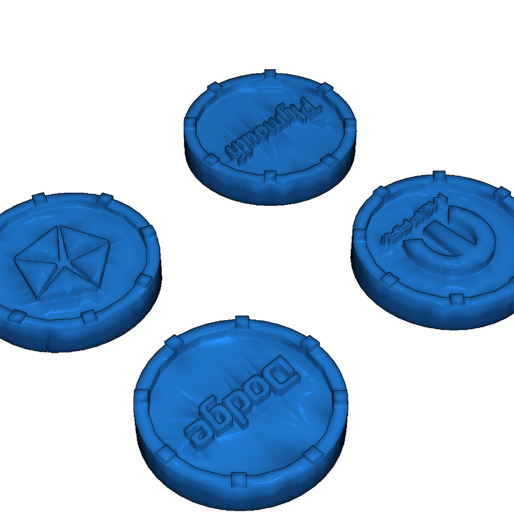 Набор шашек с темой MOPAR