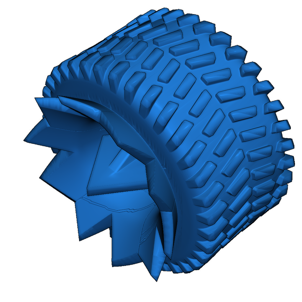 Сложный ремикс 3D модели автомобиля