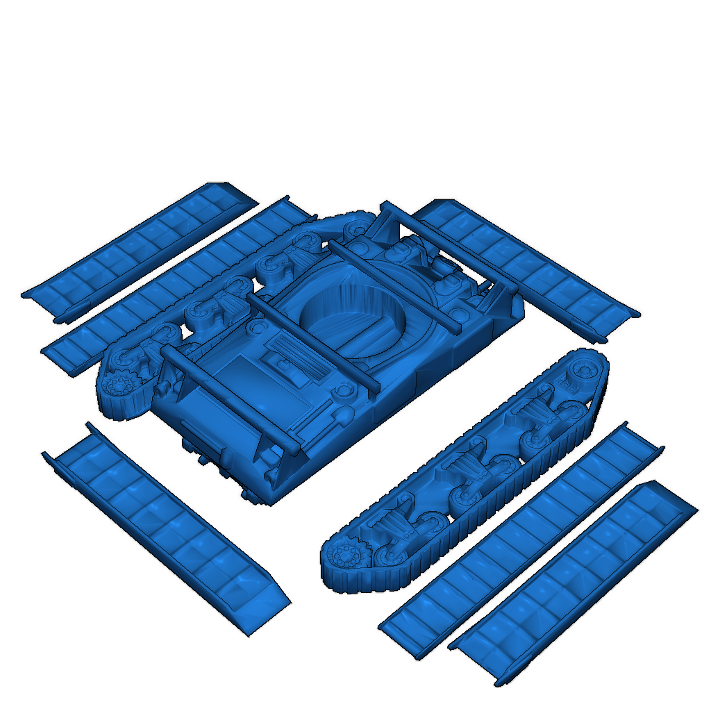 3D-модель модифицированного инженерного транспортного средства Второй мировой войны