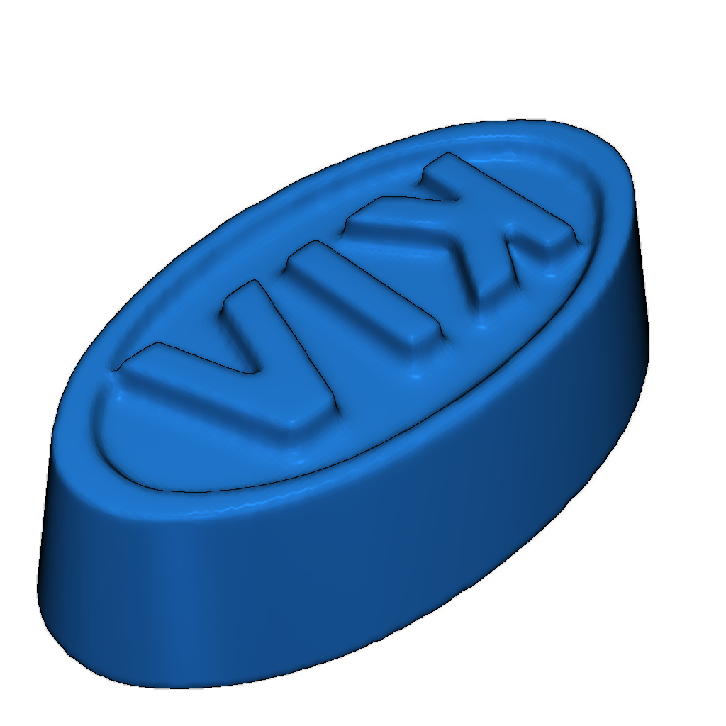 Макет сахара в виде логотипа KIA