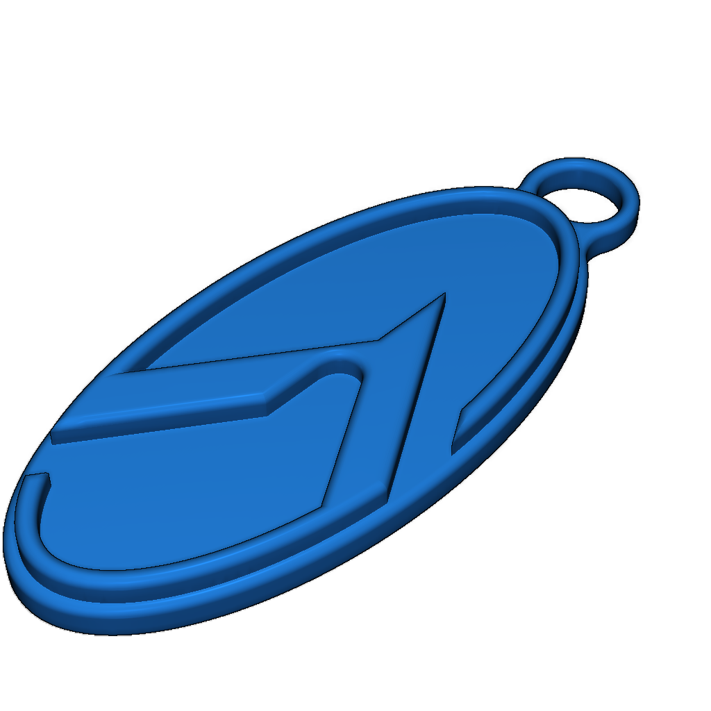 Простой брелок-логотип Kia "K" в 2 цветах