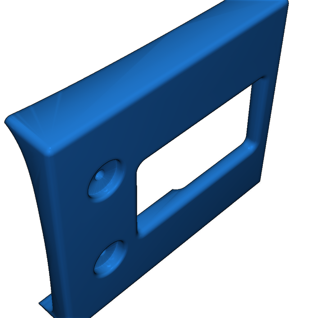 Крепление номерного знака на бампере