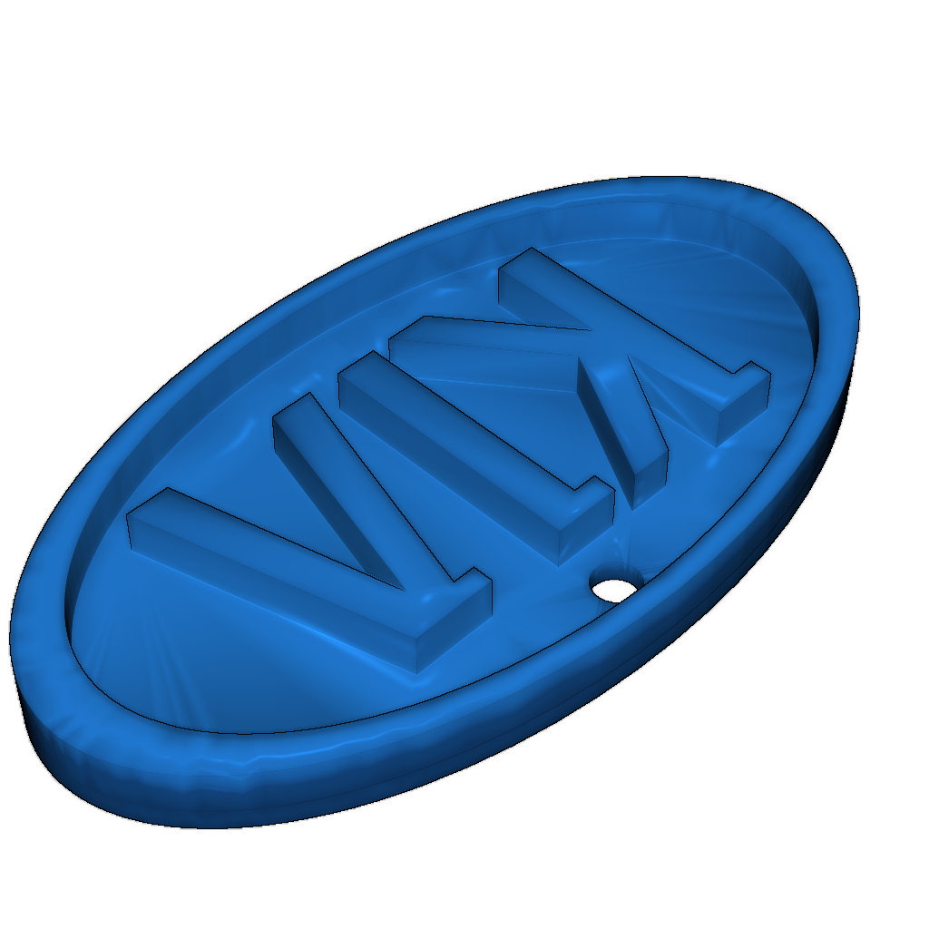 3D-модель с отверстием