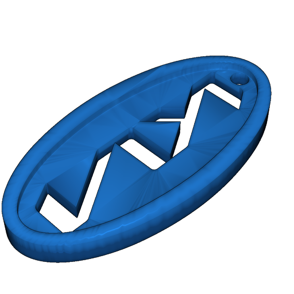 Прозрачный брелок с логотипом Kia