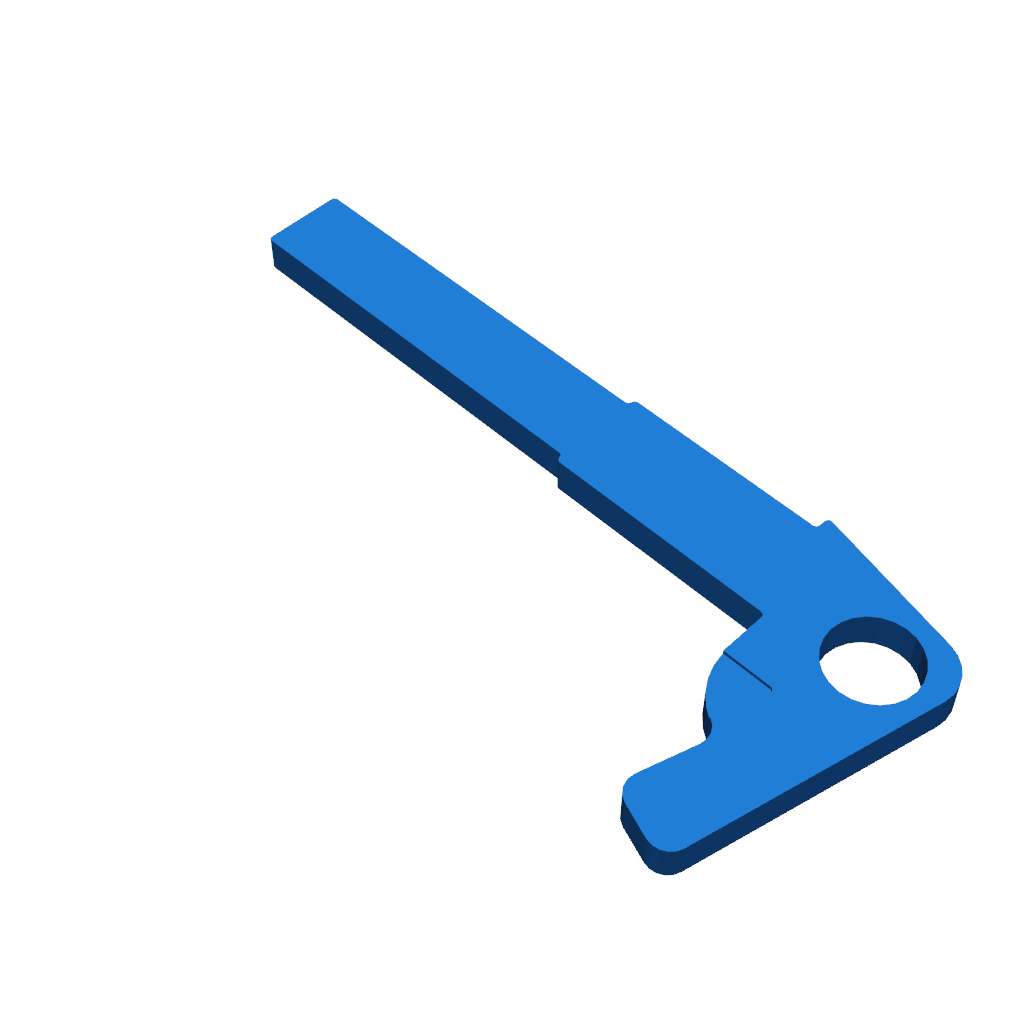 Ключ-заготовка для перчаточной коробки