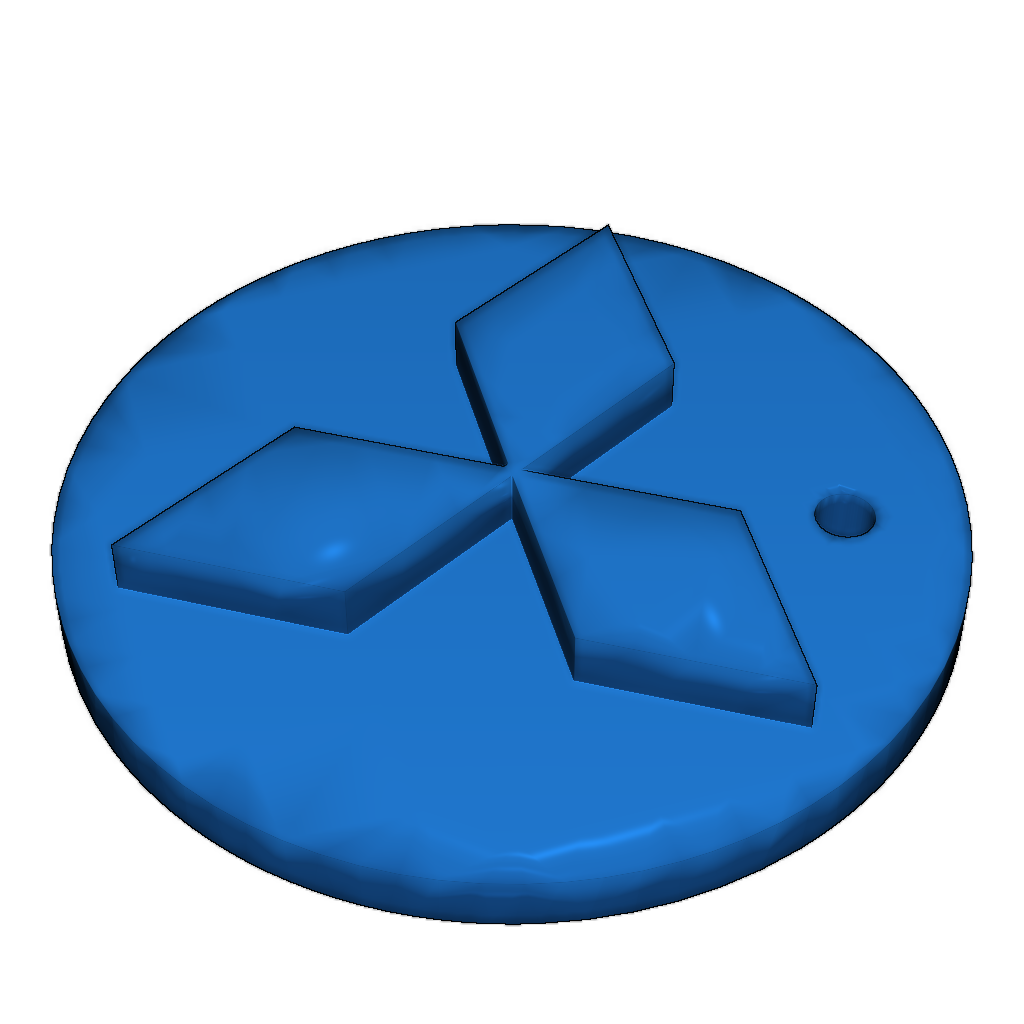 Брелок для логотипа Mitsubishi