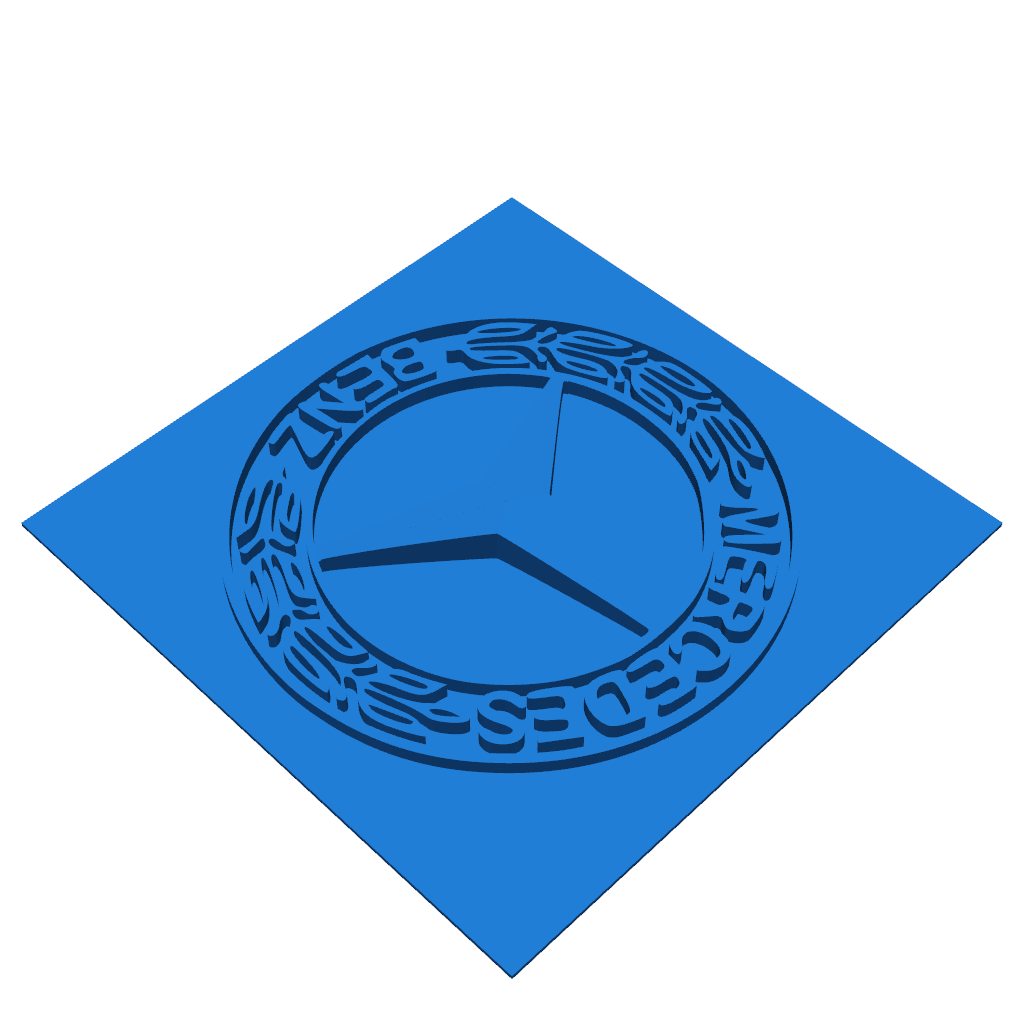 3D Логотип для Любителя Mercedes Benz