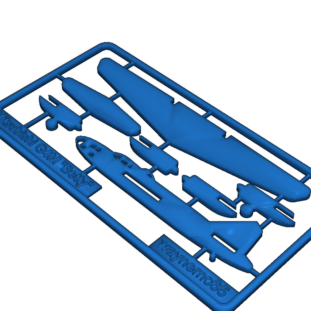 3D-модель карты Mitsubishi G4M "Betty"
