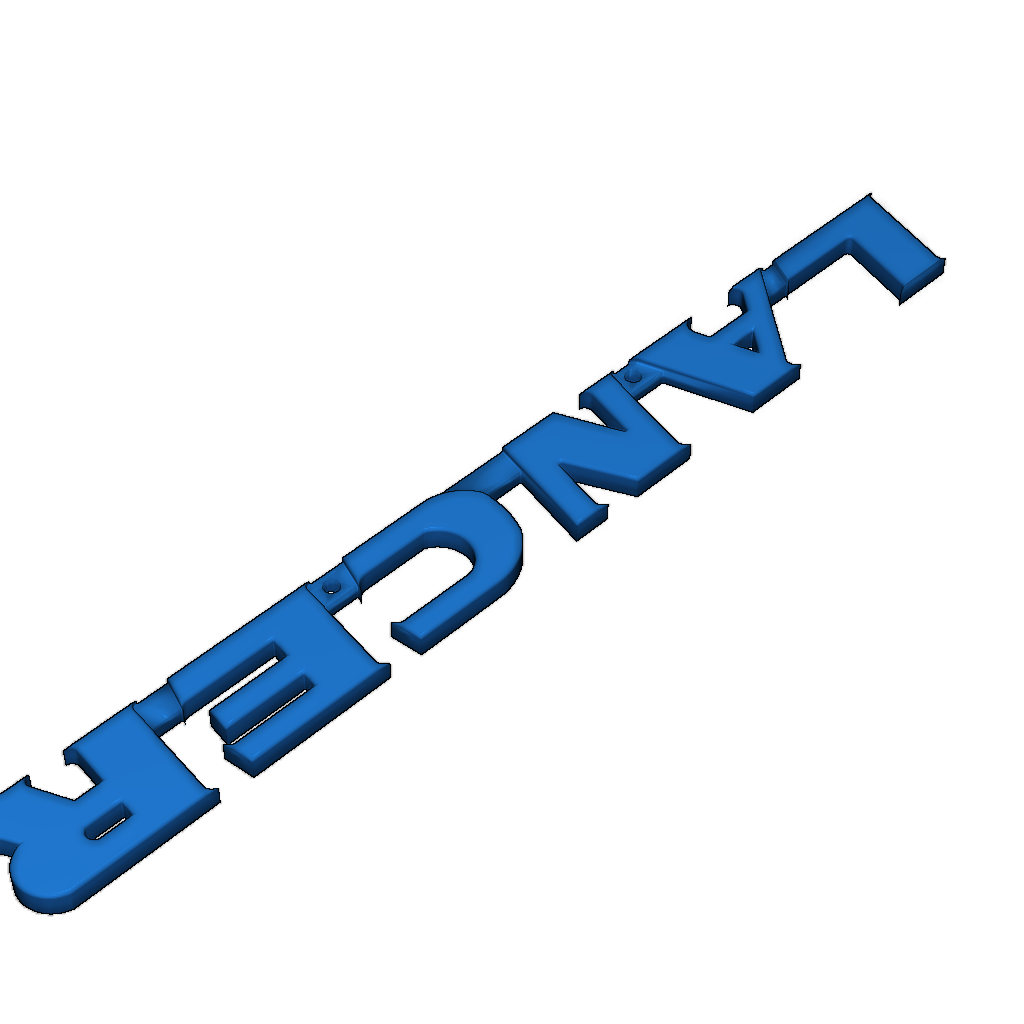 Заднее лого Mitsubishi Lancer