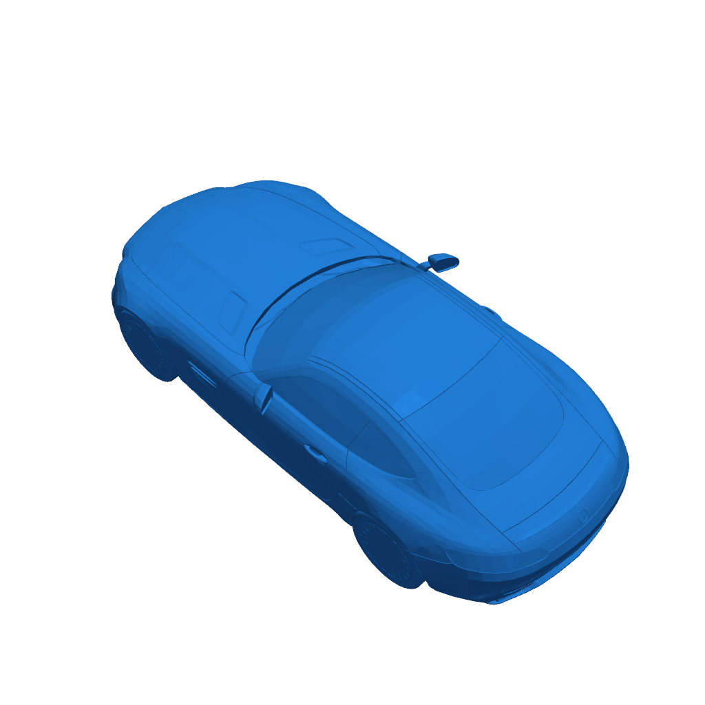 Печатная модель автомобиля Mercedes AMG GT S