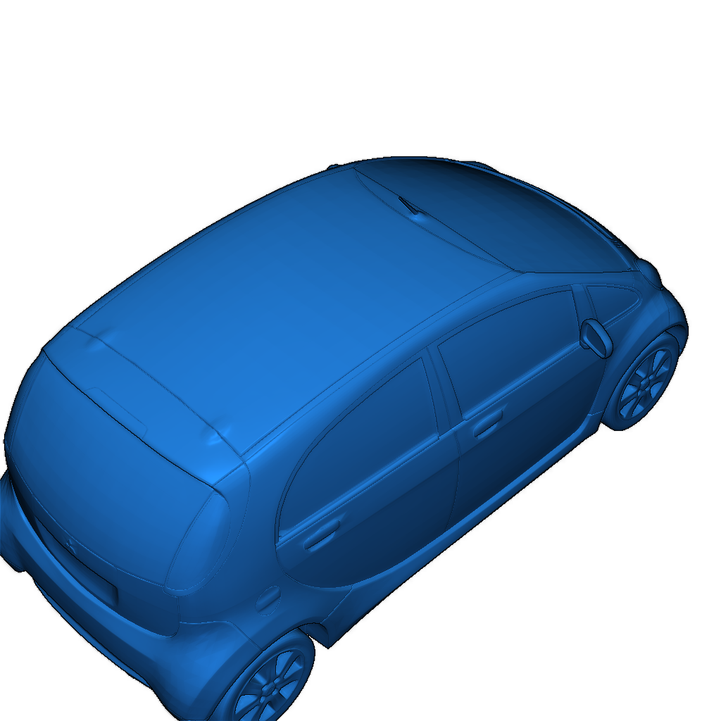 Реплика модели Mitsubishi i-MiEV для 3D печати