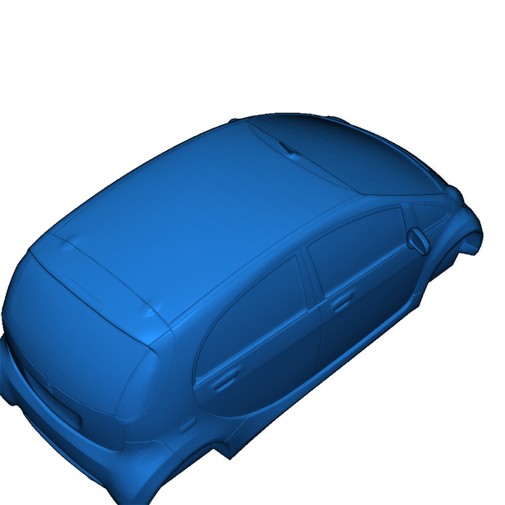 Реплика модели Mitsubishi i-MiEV для 3D печати