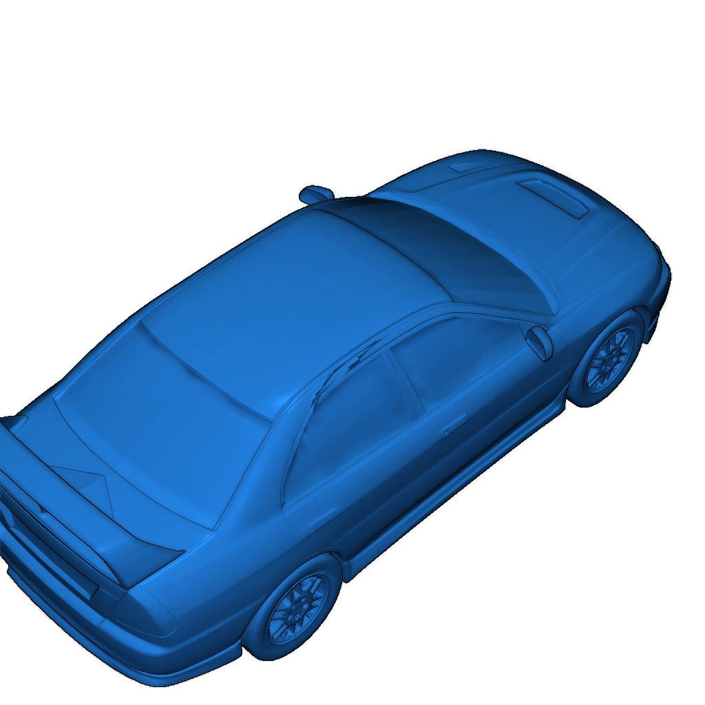 Реплика модели Mitsubishi Lancer Evolution IV (Масштаб 1/1000)