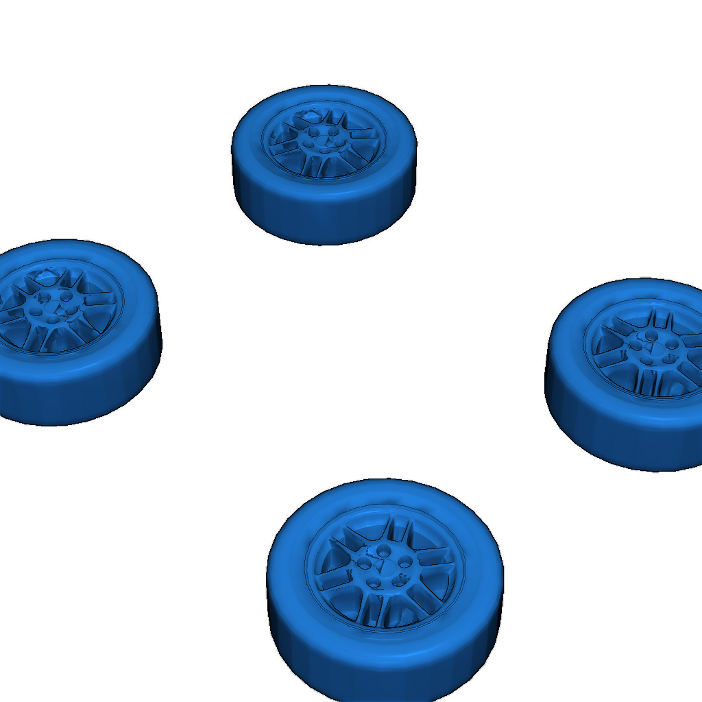 Реплика модели Mitsubishi Lancer Evolution IV (Масштаб 1/1000)