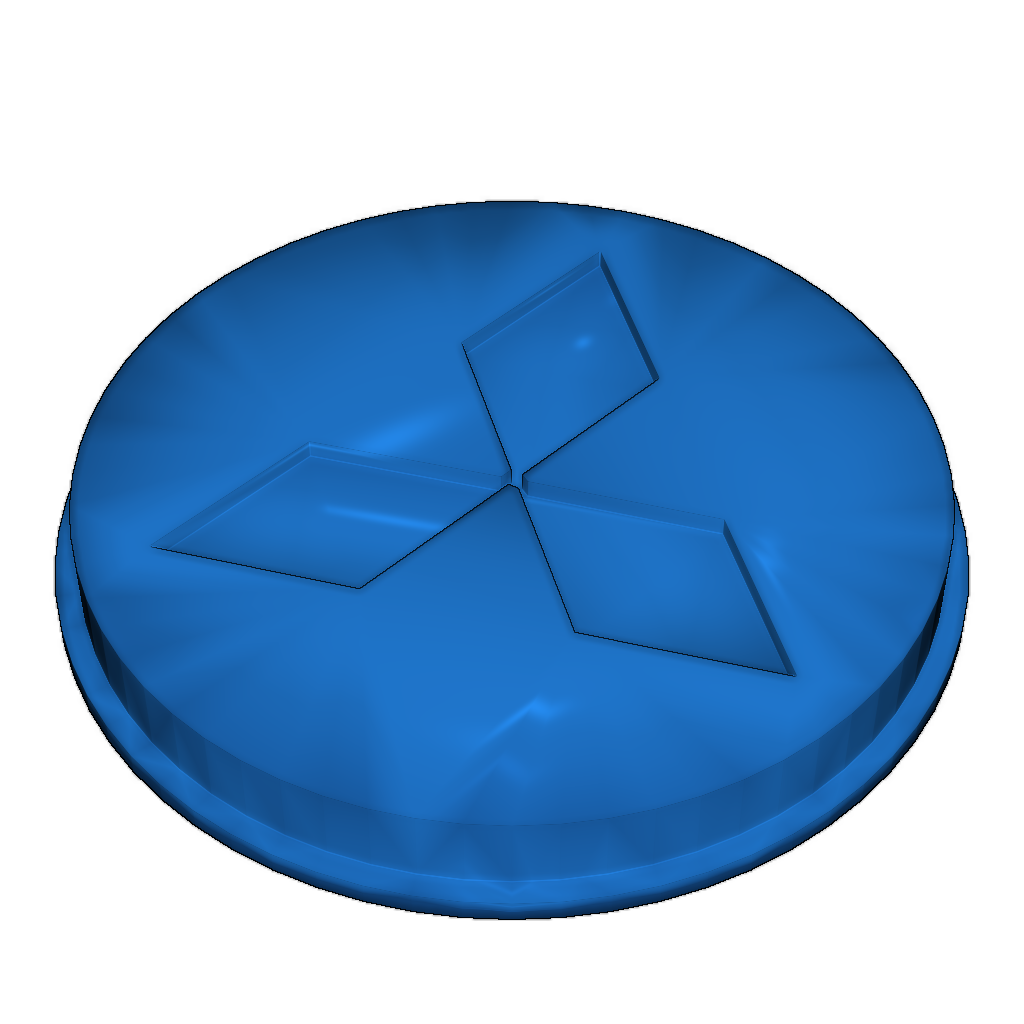 Центральная заглушка Mitsubishi для колес Eclipse 90-х годов