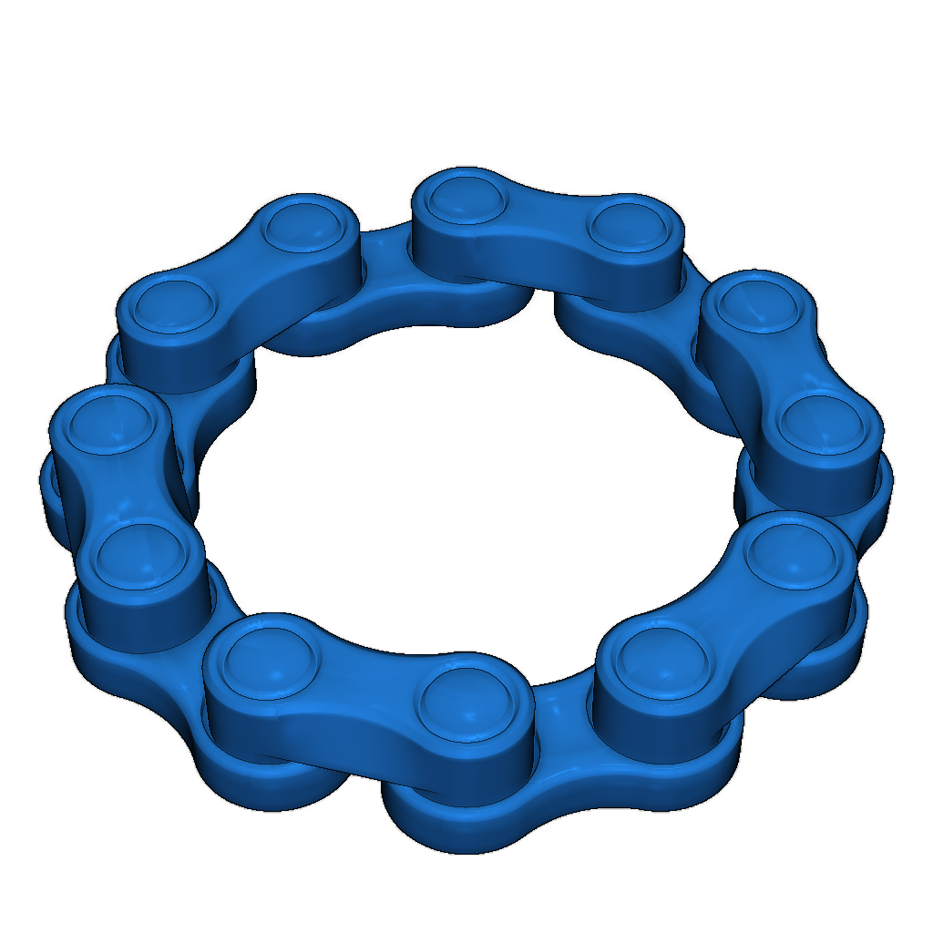 Игрушка-антистресс цепочка для печати без поддержки - доступно 4 размера