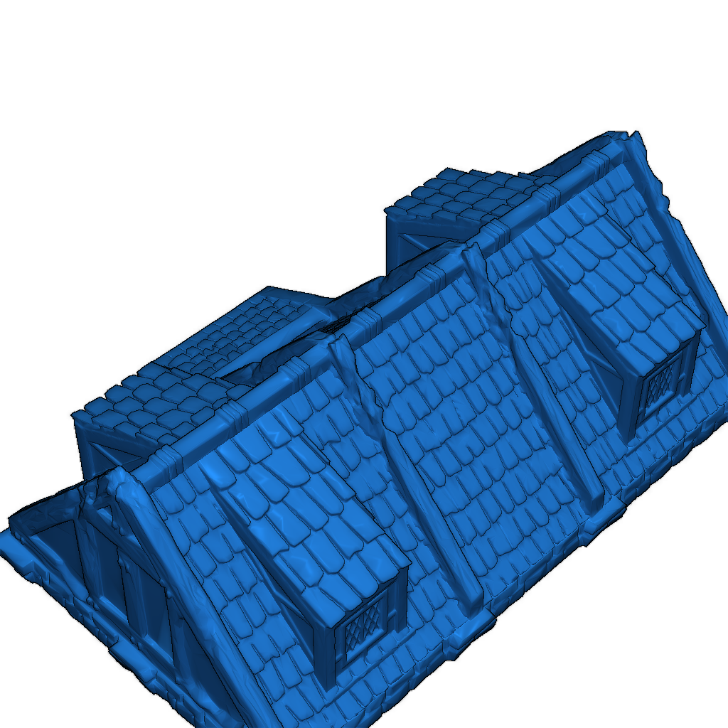 Двухэтажный коттедж в стиле деревни