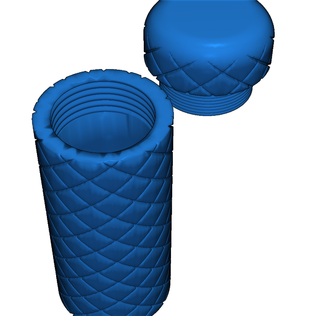 Бутылка с крупной насечкой