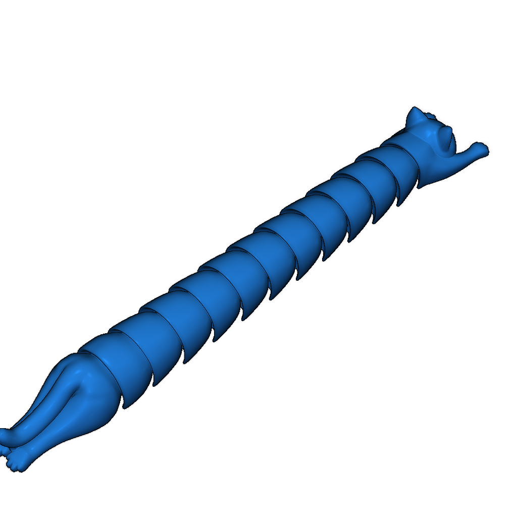 Удлиненная модель кошки