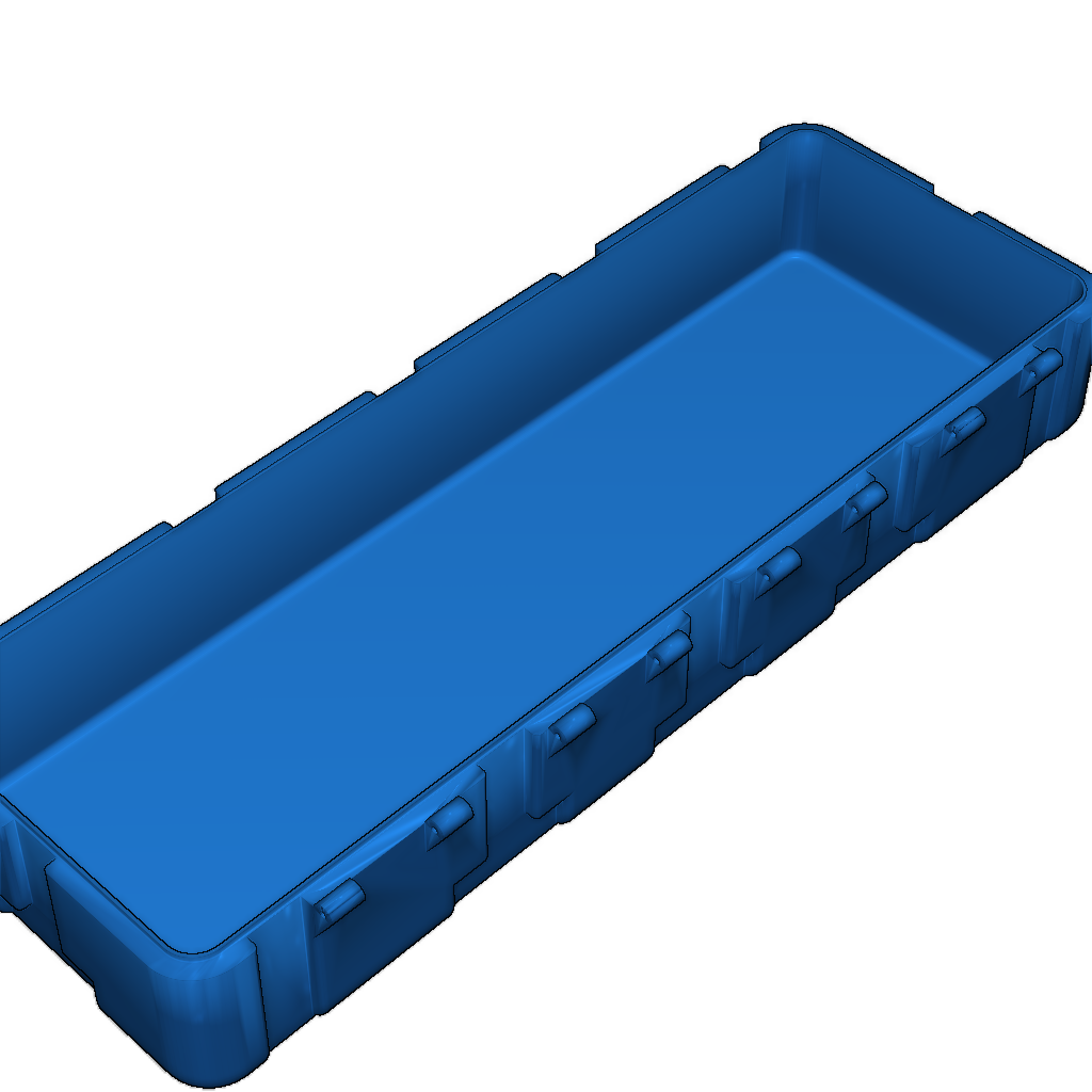 Контейнер для ручек и карандашей в виде ящика с оружием