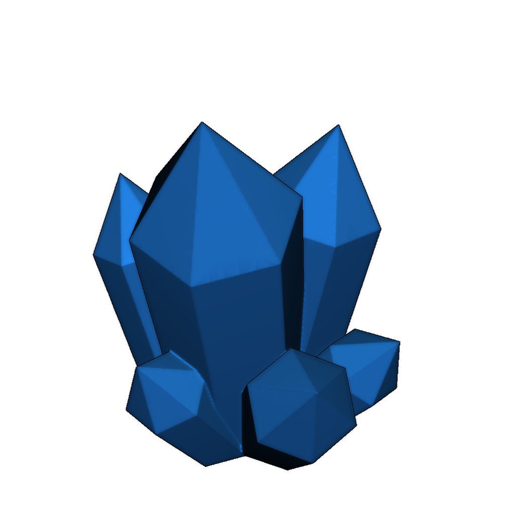 Стилизованная кристаллическая формация