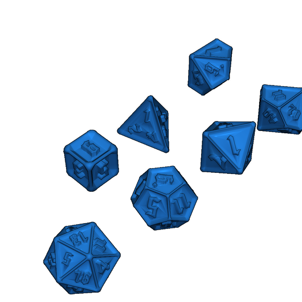 Настройки печати TTRPG-кубиков