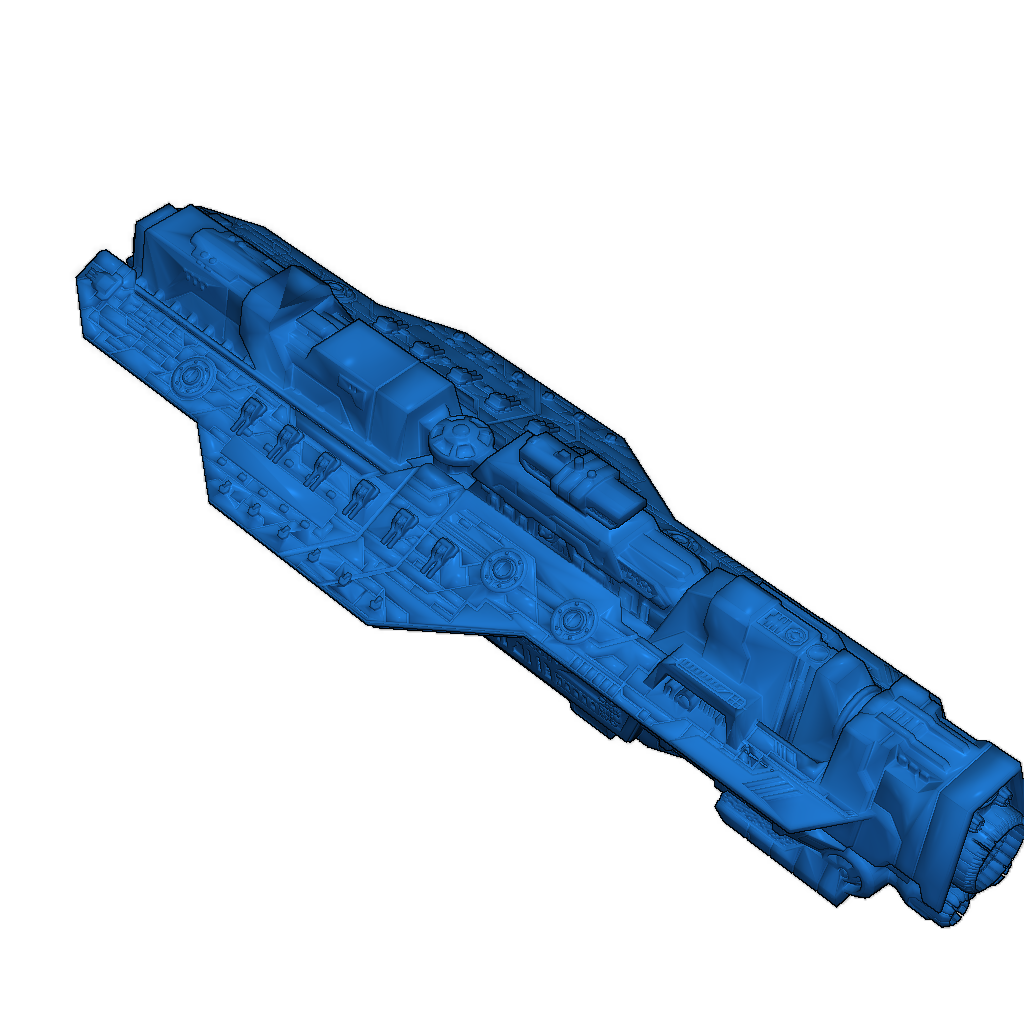 3D-модель тяжелого авианосца класса Epoch UNSC из Halo