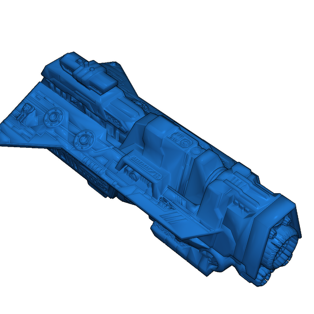 3D-модель тяжелого авианосца класса Epoch UNSC из Halo